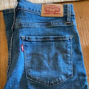 Levi’s high rise straight jeans